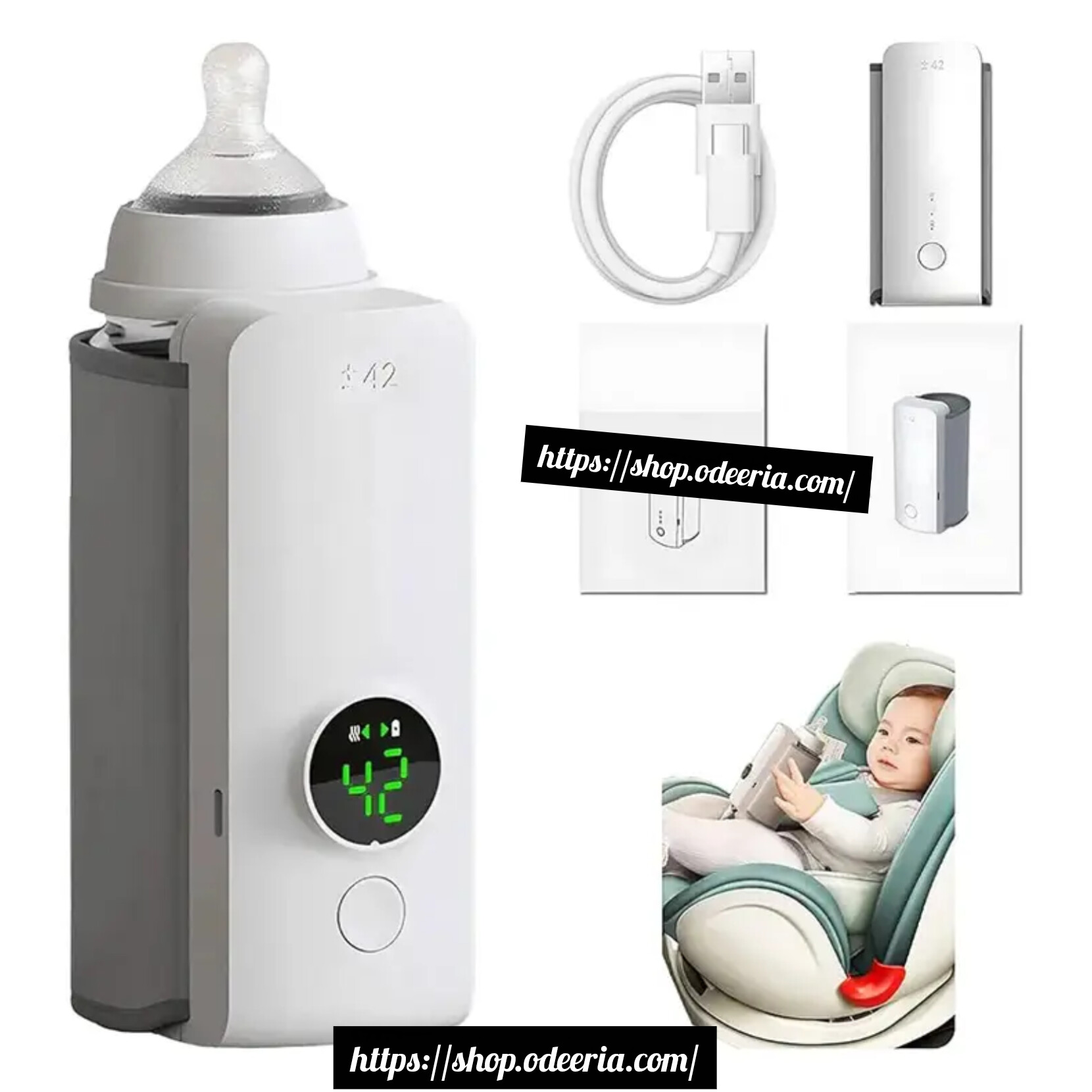 Chauffe-biberon portable