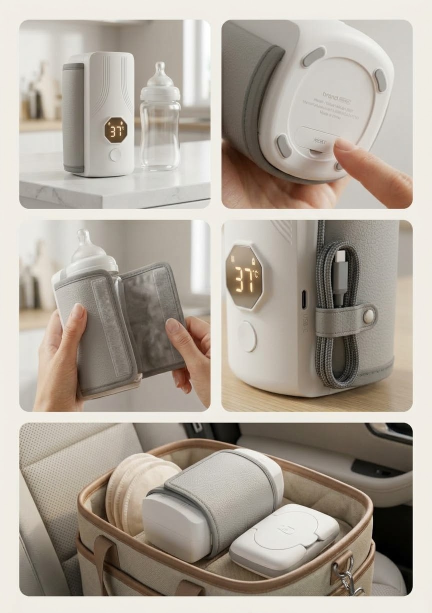 Chauffe-biberon portable