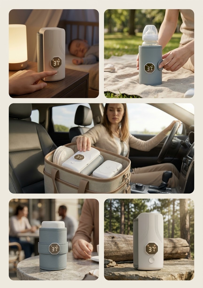 Chauffe-biberon portable